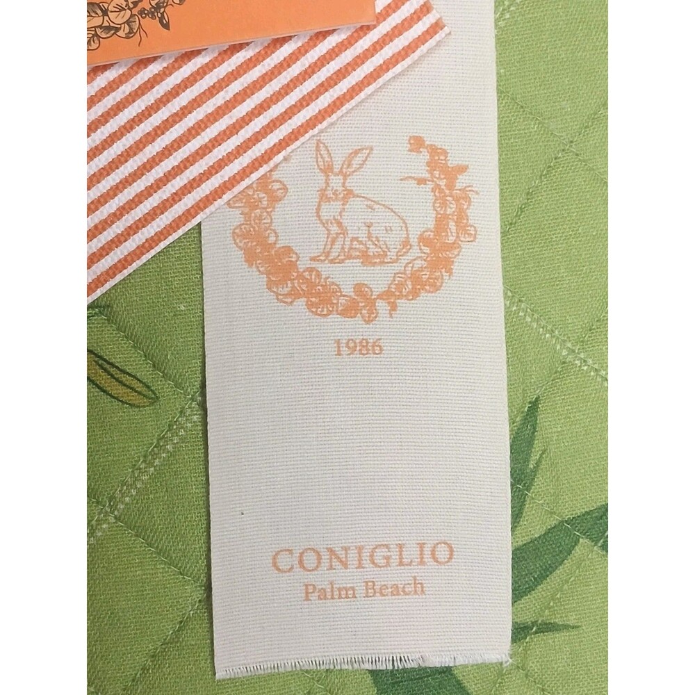 Coniglio Palm Beach Placemats Set Of 4 Reversible Tropical Print/ Green NWT $250 - Picture 13 of 16